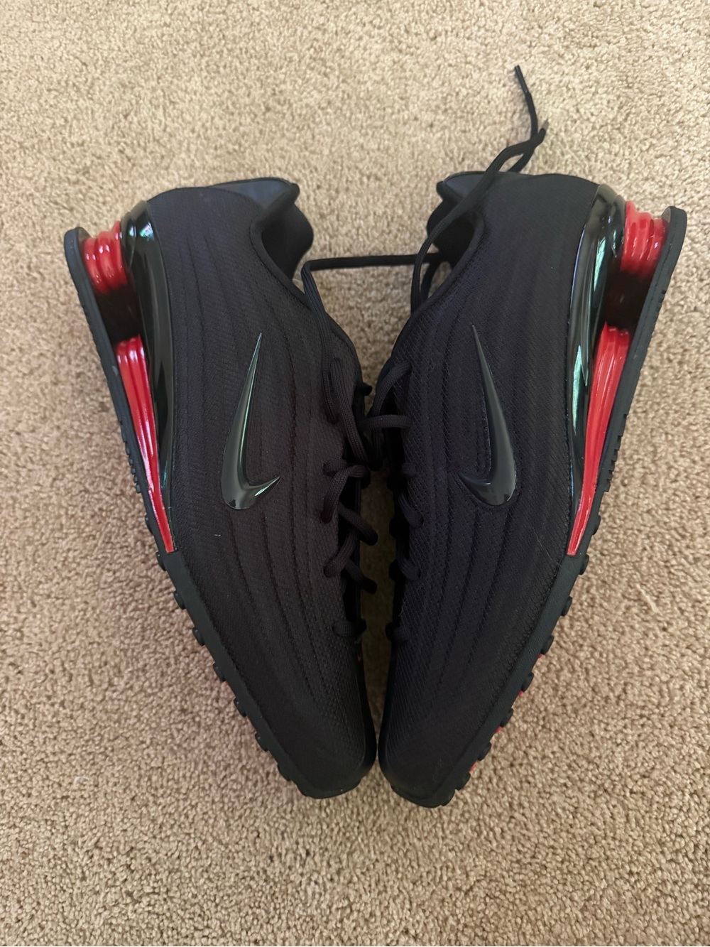 Nike Shox Z Bred Black University Red Womens Sz 11 / 9.5 Mens Shoes Sneakers - Picture 1 of 6